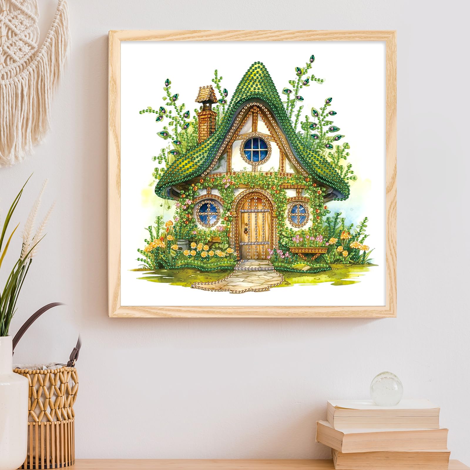 Amazon.co.jp: JISHSHAY ダイヤモンドアート 特殊 ビーズ 30x30cm 5D